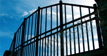 Customized Black Aluminum Fence Panels and Gate