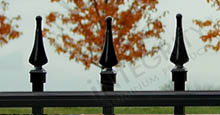 Excelsior Finials Aluminum Spear Top Fence Style