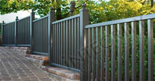 Ventura Aluminum Fencing With Graded Stepping