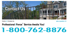 Online Contact Tool That Allows You To Email an Aluminum Fence and Gate Professional