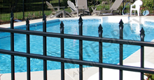Bella Terra Aluminum Pool Fencing With Staggered Height Flat Finials
