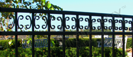 Camarillo Industrial Grade Fence With Decorative Butterfly Scrolls