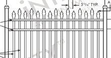  Bella Terra Aluminum Fences and Gates Schematics