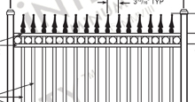 Camelot Aluminum Fences and Gates Schematics