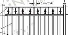 New Orleans Aluminum Fences and Gates Schematics
