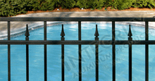 Excelsior Aluminum Pool Fencing With Contemporary Finials