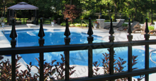 Mission Point Aluminum Pool Fencing With Finials