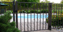 San Marino Aluminum Swimming Pool Single Gate and Fence 