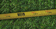 Measuring Tape For Measuring the Perimeter of Landscape Where Aluminum Fencing Will Be Installed 
